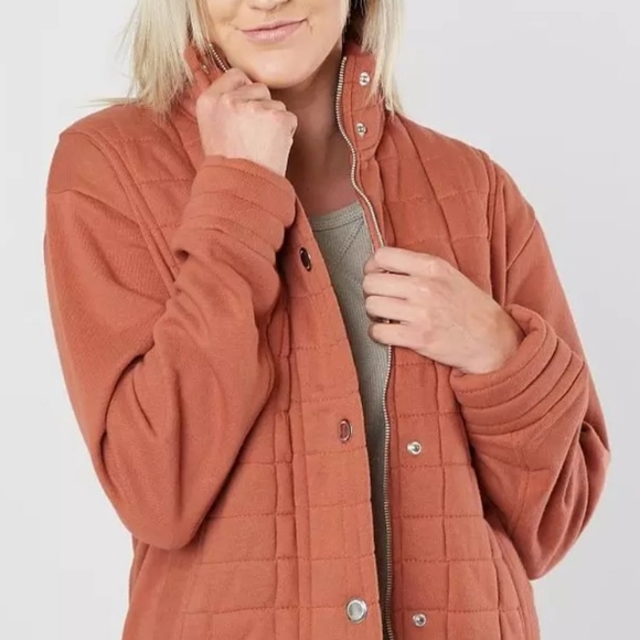 BKE Jackets & Blazers - NWT BKE Quilted Jacket Size L Copper Brown Color
